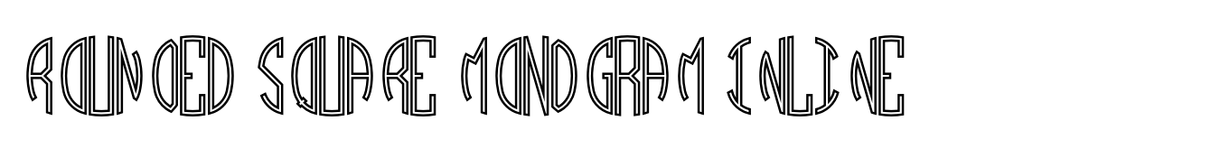 Rounded Square Monogram Inline
